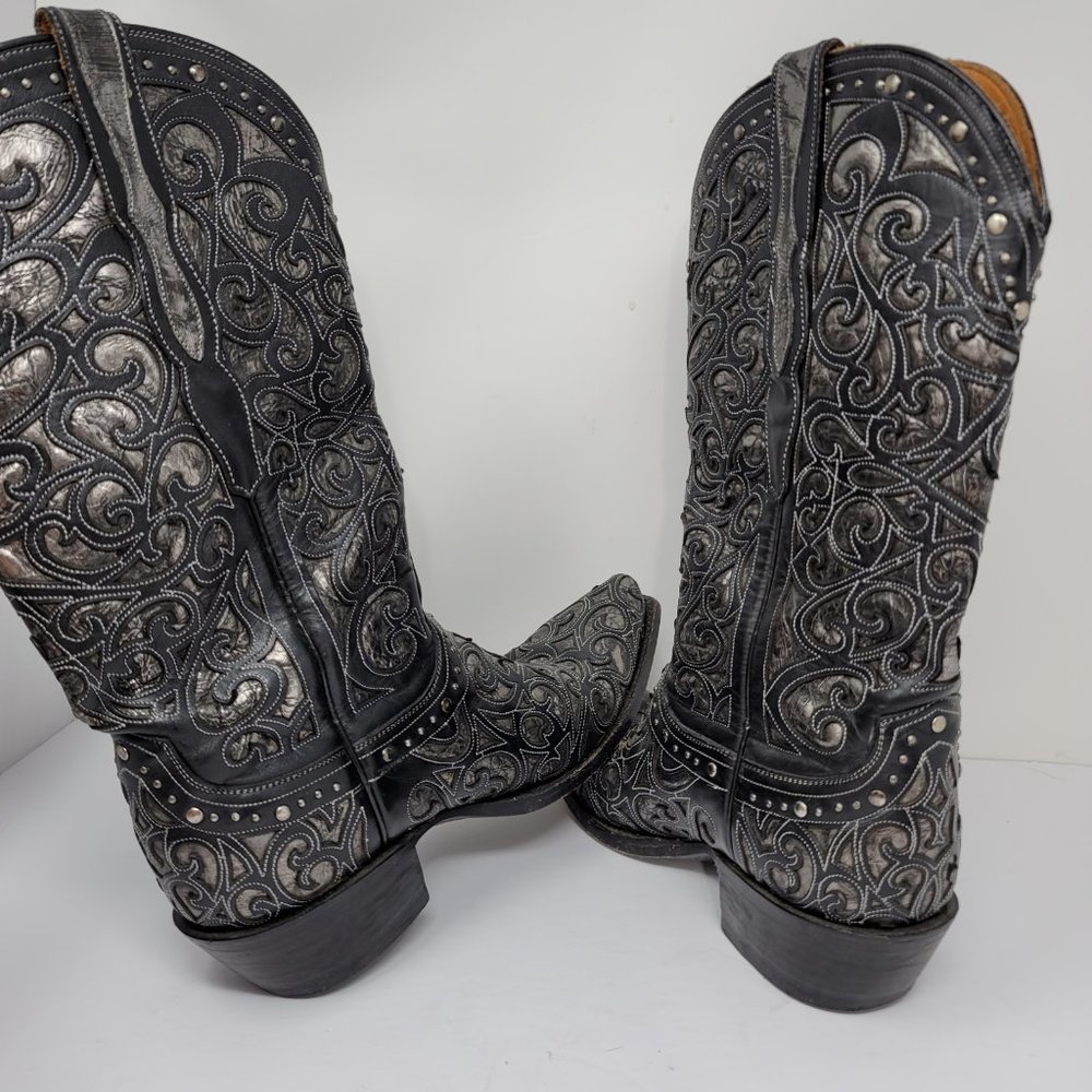 Luchesse Womens Knee High Western Cowgirl Boots 8B - Picture 8 of 9